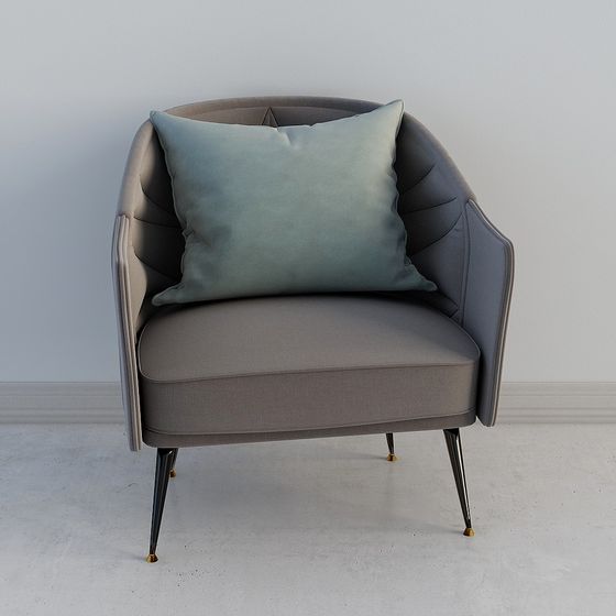 Urban Sofa 3D model - Modern Meets Retro Elegance