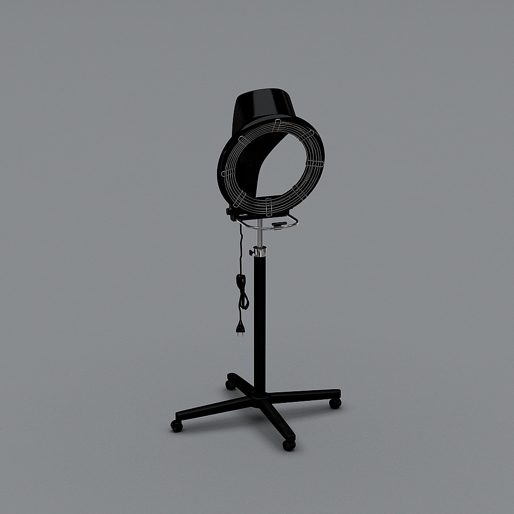 Modern Low-Poly Hair Dryer 3D model