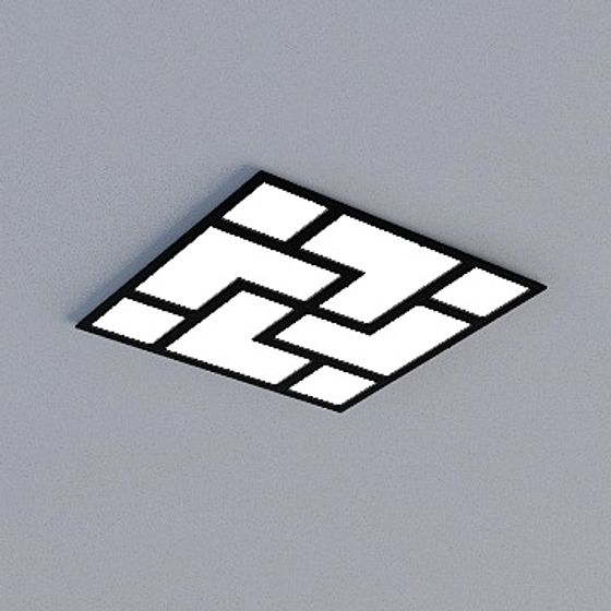 Versatile Gray 3D Buckle Panel Model