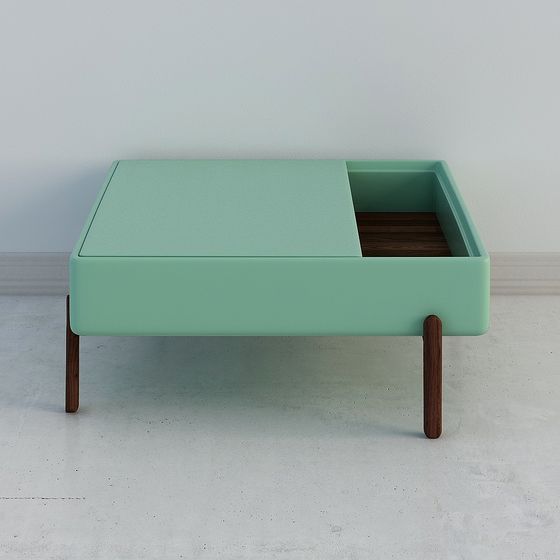 Unique Hidden Storage Coffee Table 3D model