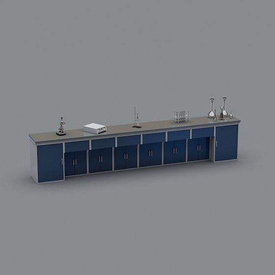 Elegant Laboratory Workbench 3D model for Creative Projects
