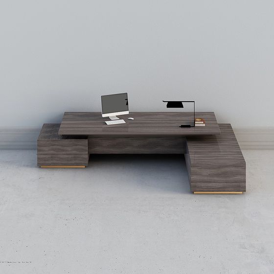 Stylish Urban Workspace 3D model for Designers