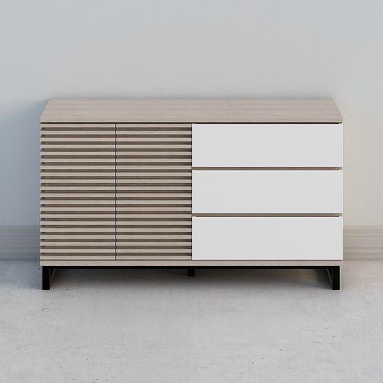 City Window Cabinet 3D model for Modern Spaces