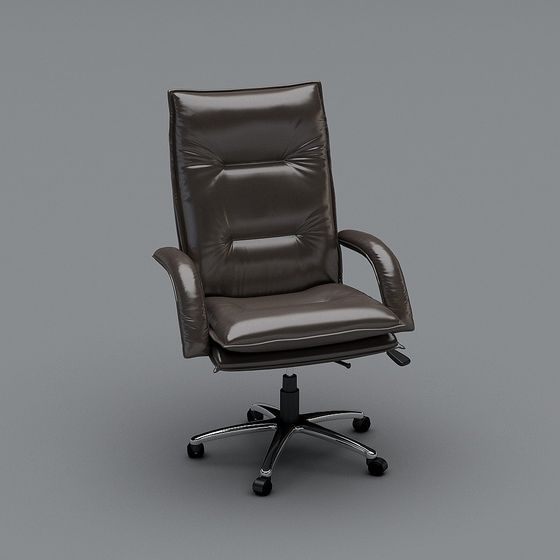 Elegant Low-Poly Office Chair 3D model