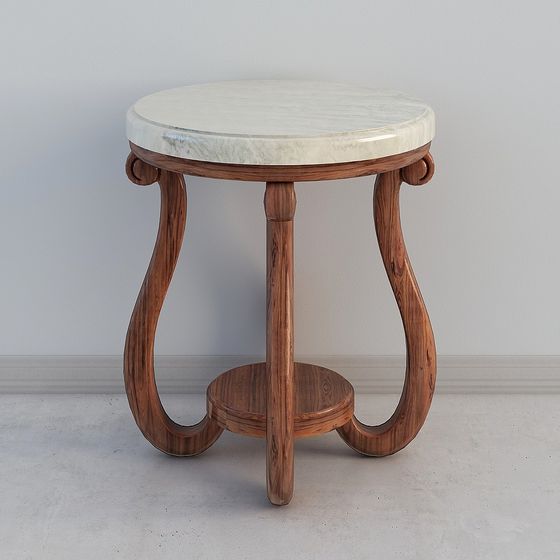 Elegant Round Table 3D model