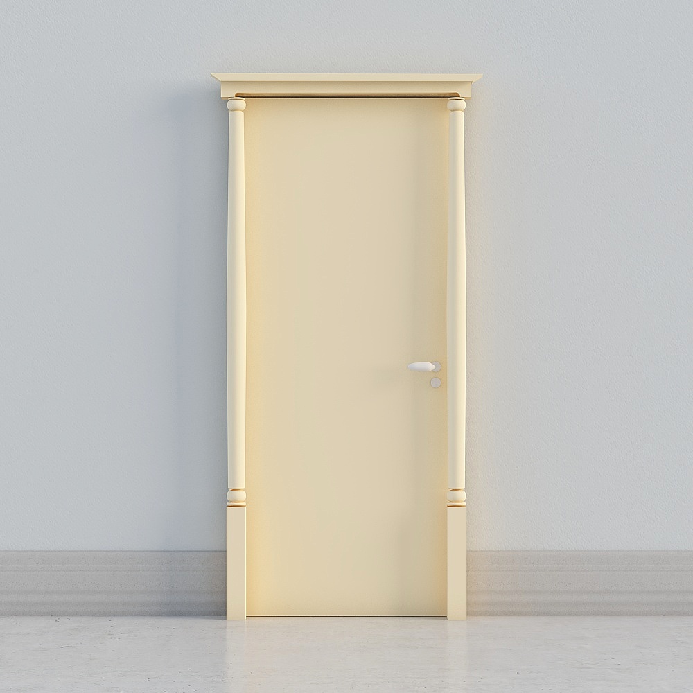 traditional yellow door