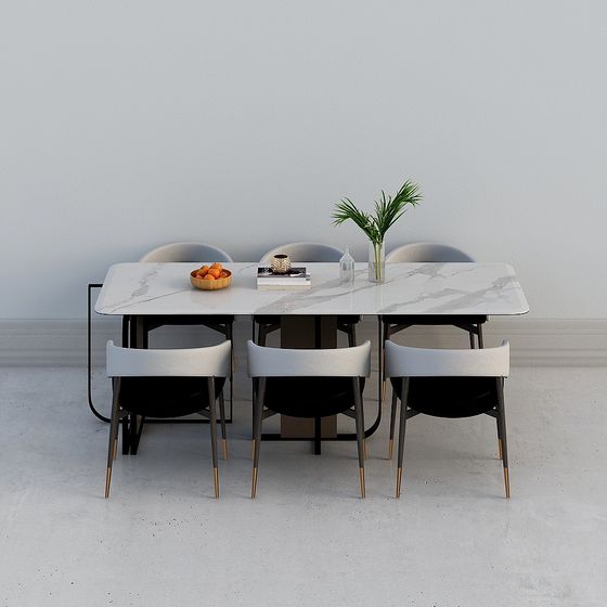 Luxury Dining Sets,Black+Earth color