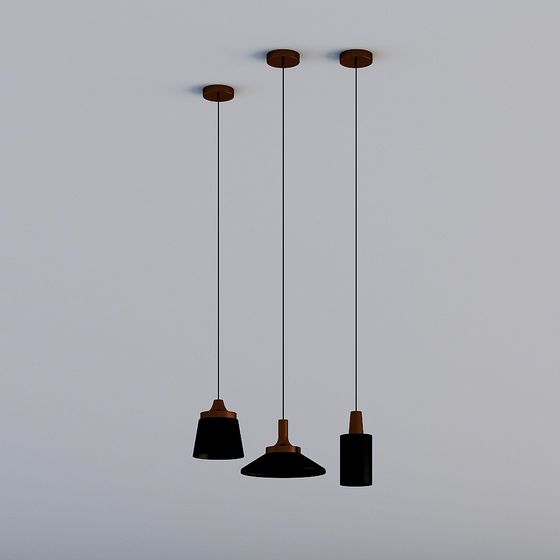 โคมไฟระย้า สีดำ