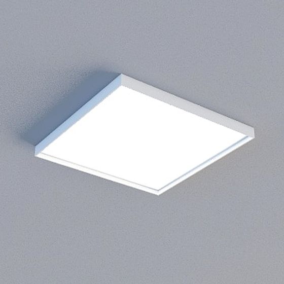 Gray 3D Buckle Panel Model