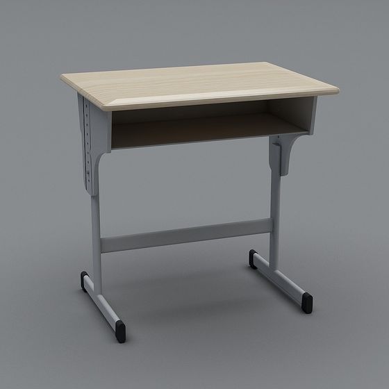 Stylish Low-Poly Desk 3D Model