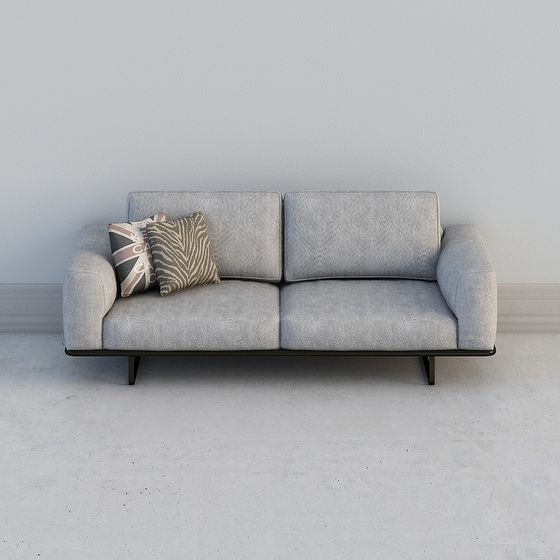 Modern Low-Polygon Sofa 3D model