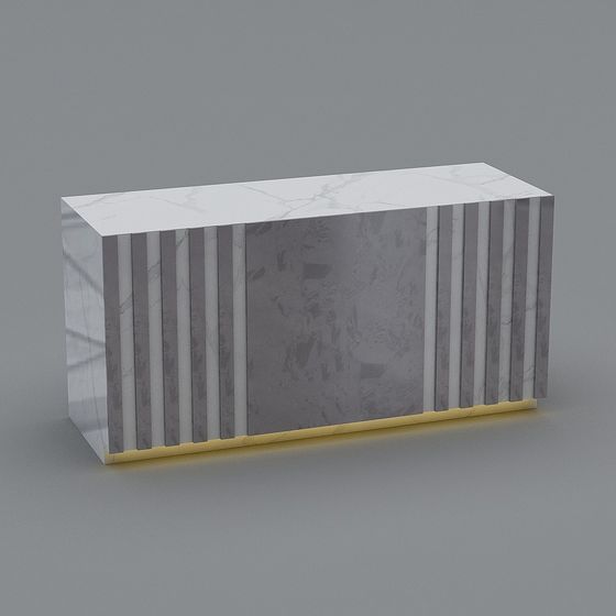 Stylish Urban Light Corridor Cabinet 3D model