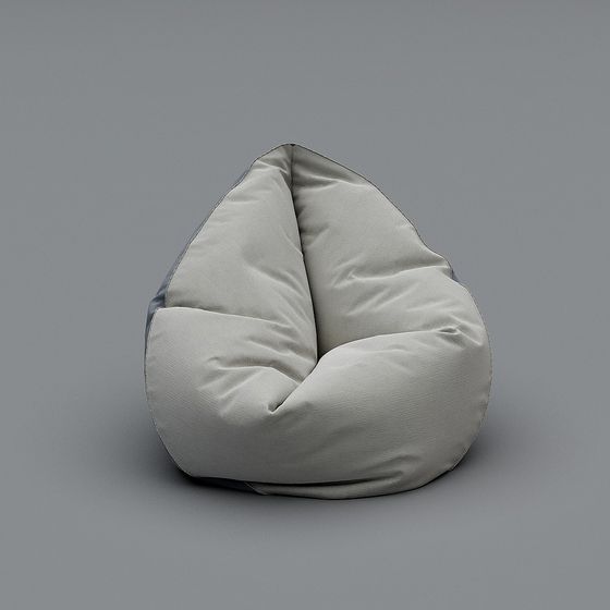 Cozy Bean Bag Chair 3D model for Modern Interiors