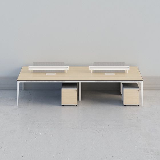 Minimalist Office Desk 3D model