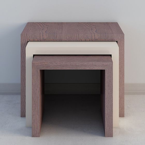 Modern Nesting Table 3D model