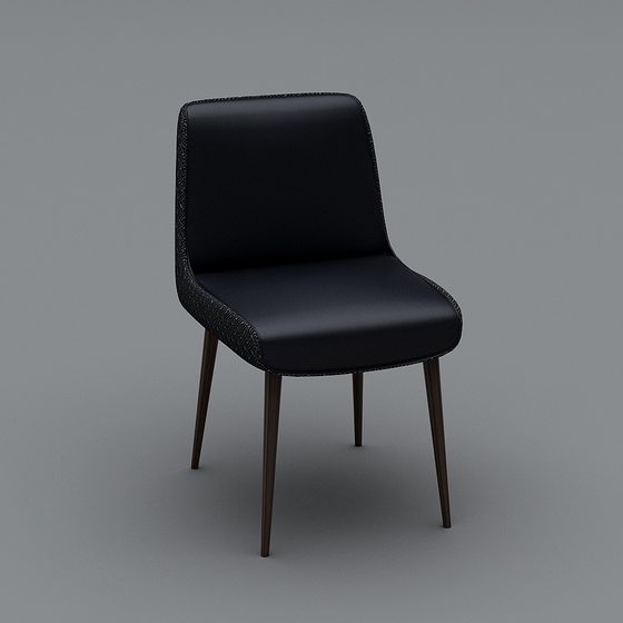 Elegant Low-Poly Chair 3D Model