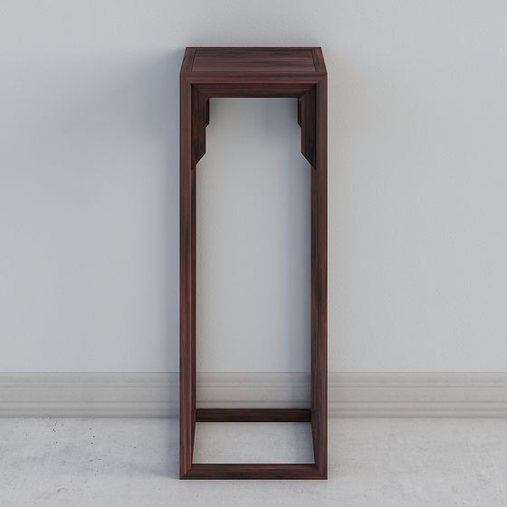 Simple Wooden Shelf 3D model