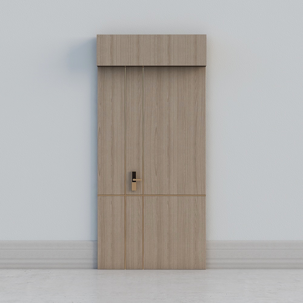 minimal wooden door