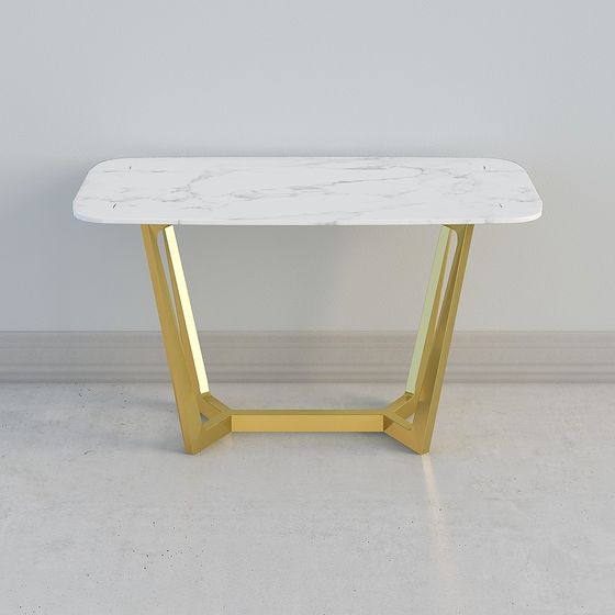 Elegant Marble Table 3D model