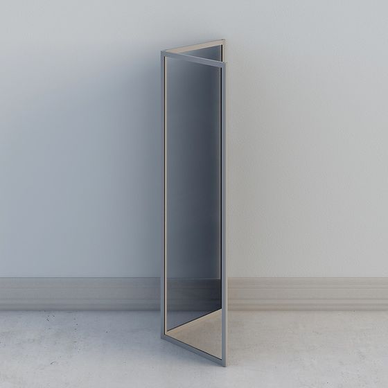Mirror Door 3D model - Unique Futuristic Design