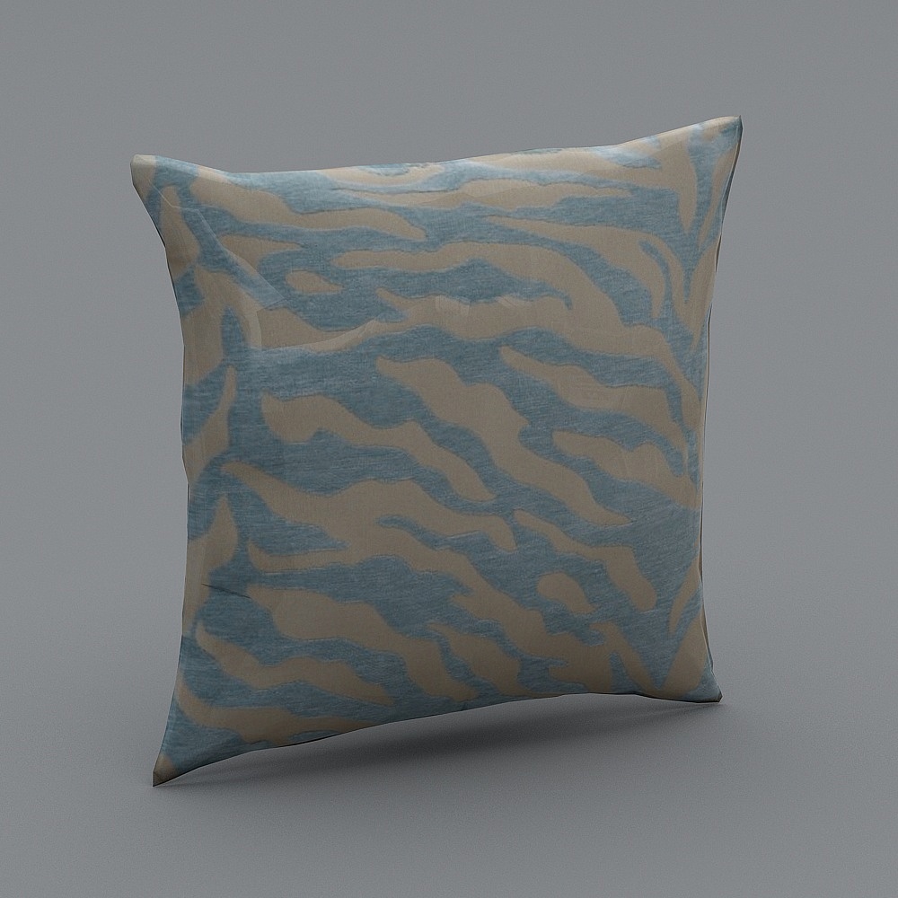 Pillow-Velvet+Zebra-Teal[ID+JS030].skp