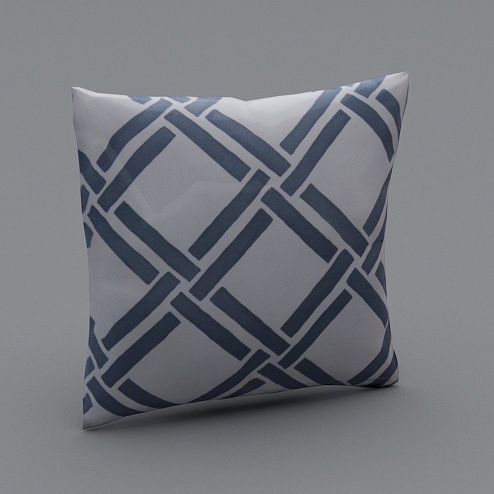 Pillow-Rain+Navy[ID+RG025].skp