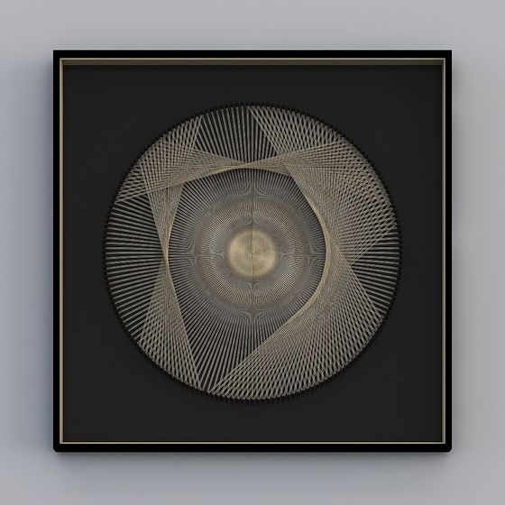 String Art 3D Model for Creative Projects