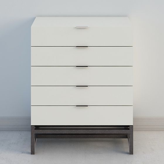 Stylish Urban Storage Cabinet 3D model for Modern Interiors