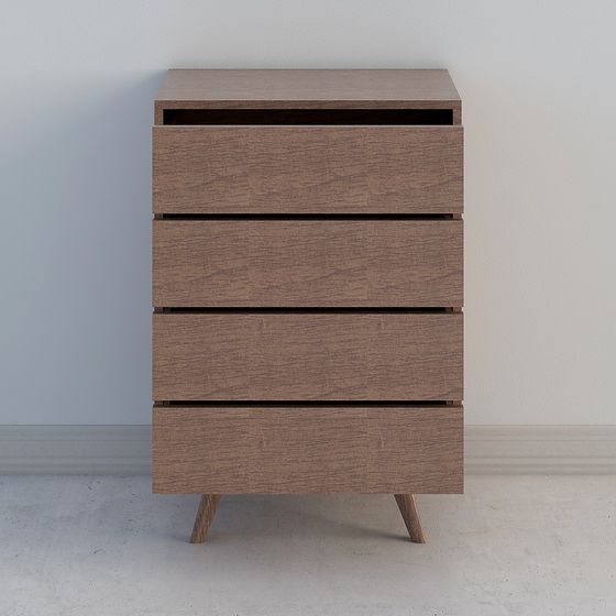 Mid-Century Modern Dresser 3D model