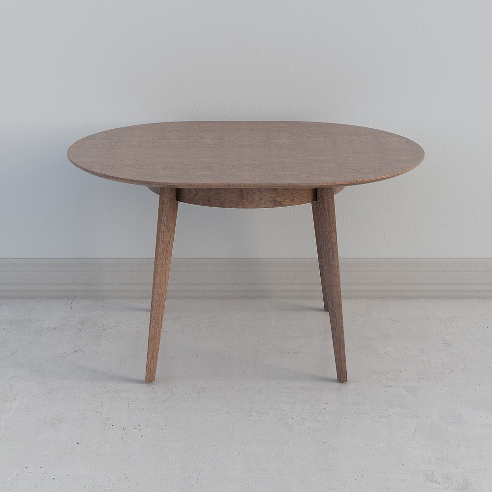 Low Poly Round Table 3D model Design