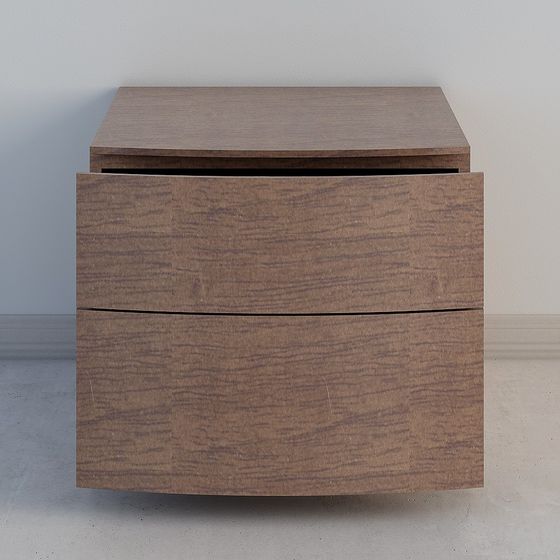 Stylish Wooden Drawer Cabinet 3D model for Modern Spaces