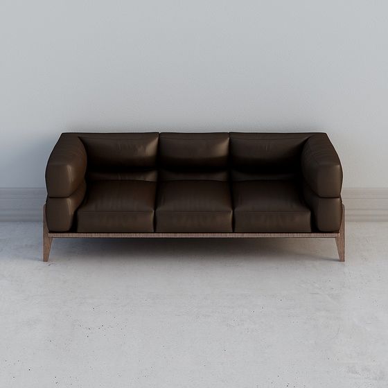 Modern Low-Polygon Sofa 3D model for Creative Projects