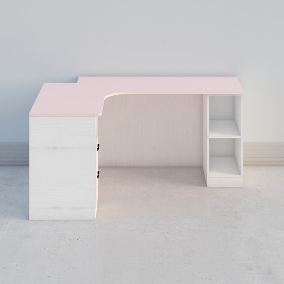 Pink Desk 3D model for Modern Aesthetics