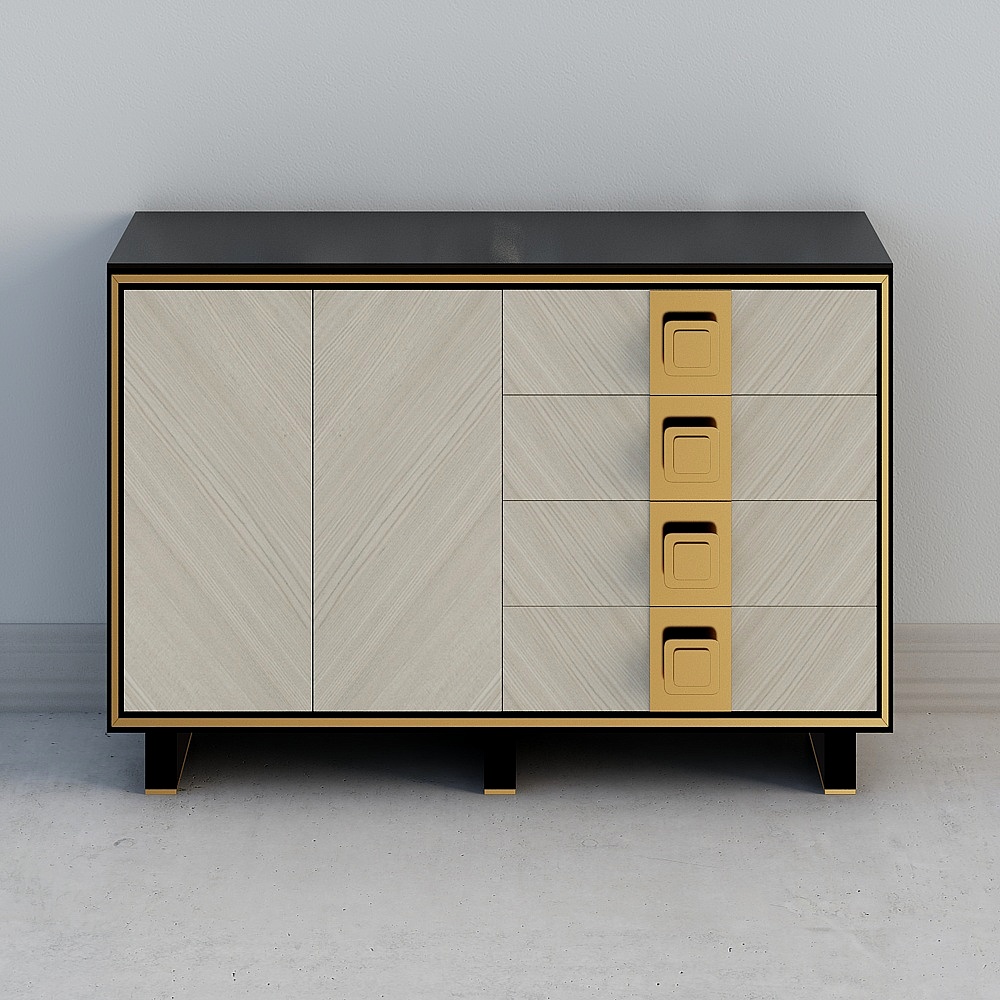 Cabinet latéral K1-D301 de luxe moderne abordable de Locke Home