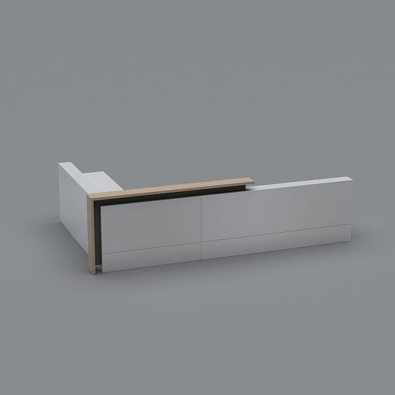 Urban Corner Reception Desk 3D model