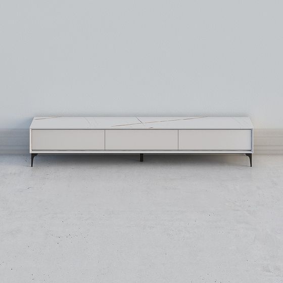 Modern Minimalist 3D TV Stand Model