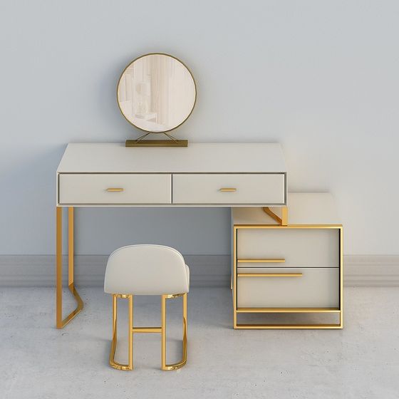 Elegant Dressing Table 3D model for Modern Spaces