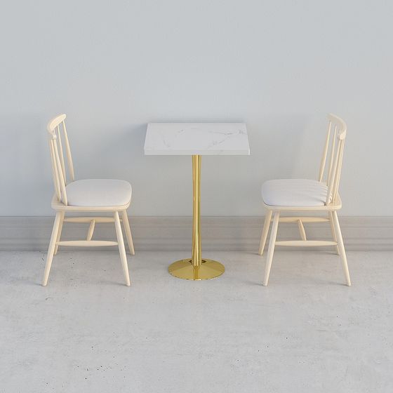 Urban Relaxation Chair and Table Set 3D model