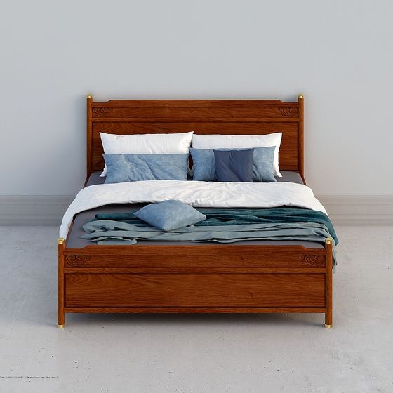 Cozy Retreat Bed 3D model