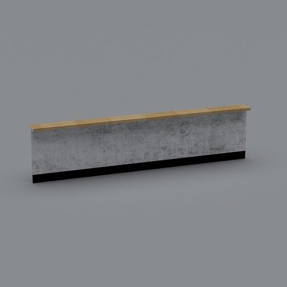 Modern Concrete Countertop 3D model