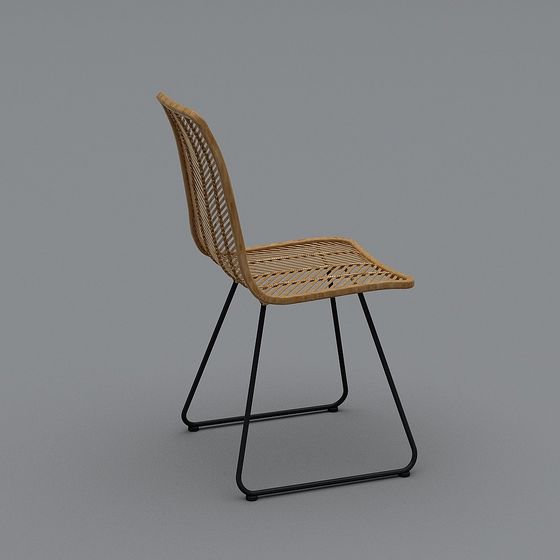 Rattan Chair 3D model for Modern Design