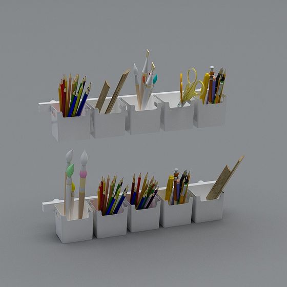 Artist Studio Storage Box 3D model