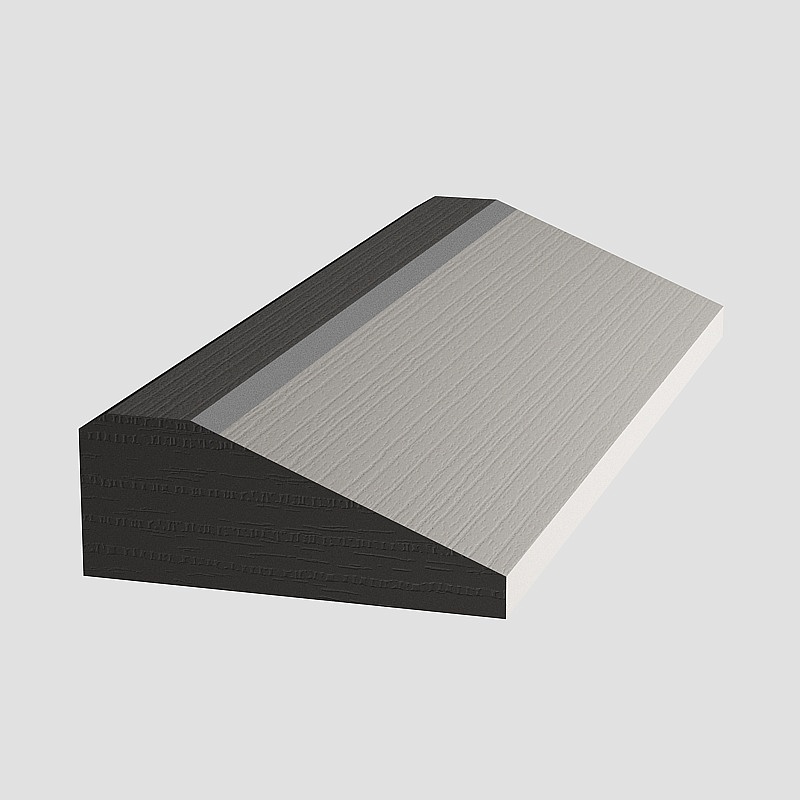 Meridian gray black titanium lines