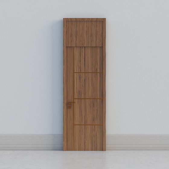 Elegant Low-Poly 3D Model Door for Modern Interiors