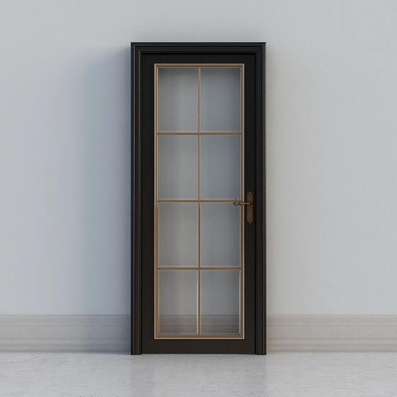 Modern Glass Door 3D model