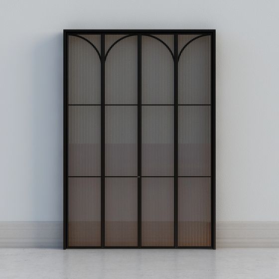 Industrial Glass Door 3D model