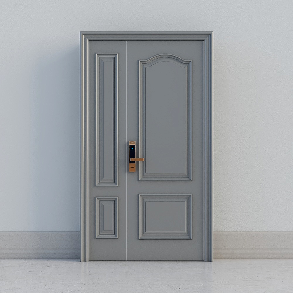 classic grey double door