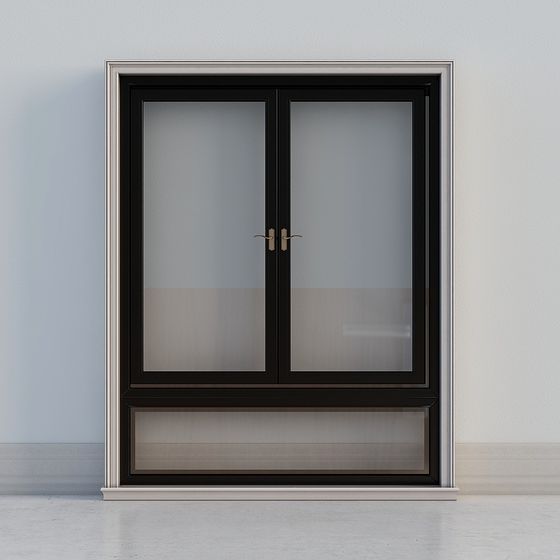 Stylish Low-Poly 3D Model Door Frame for Modern Spaces