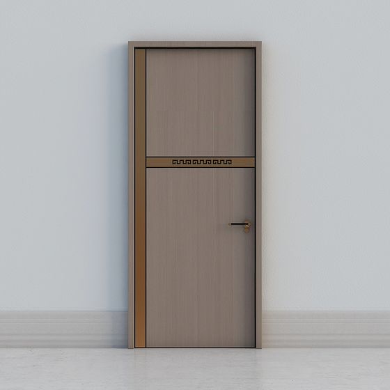 Wood Classic Door 3D model for Elegant Interiors
