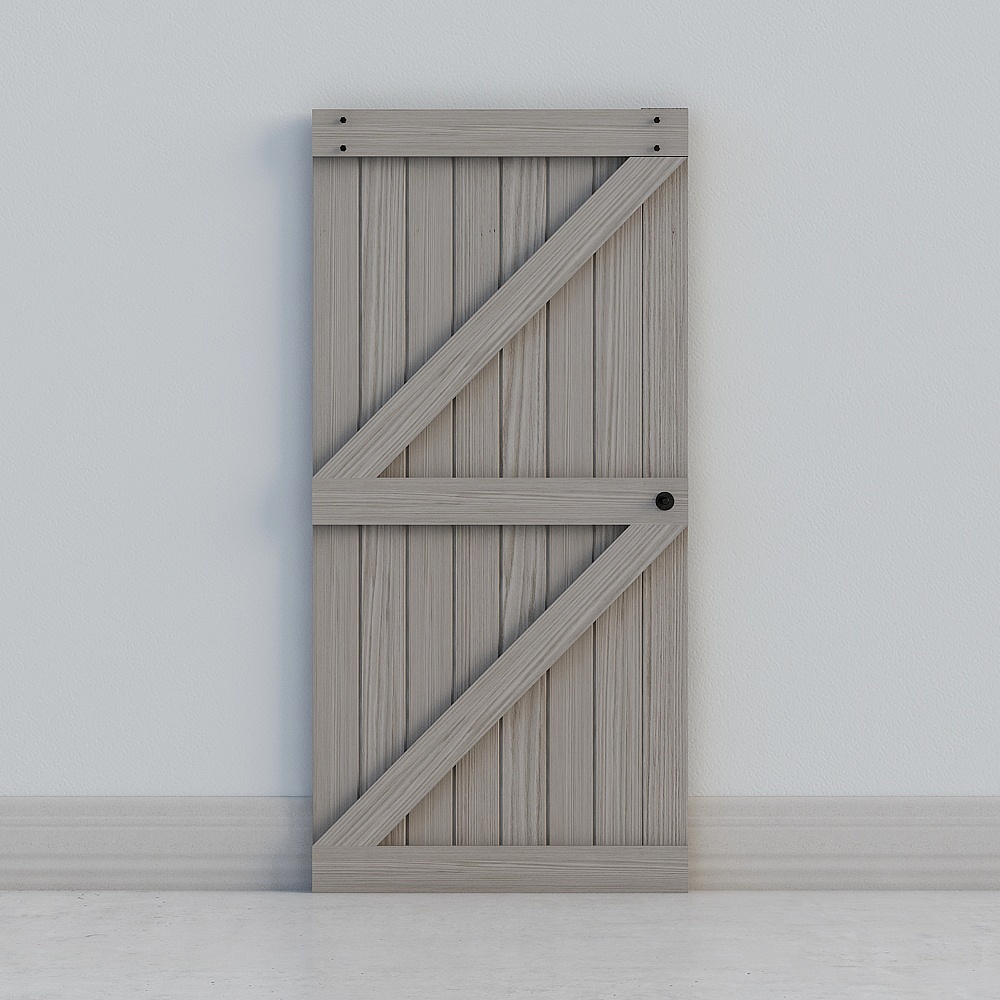 modern grey barn door